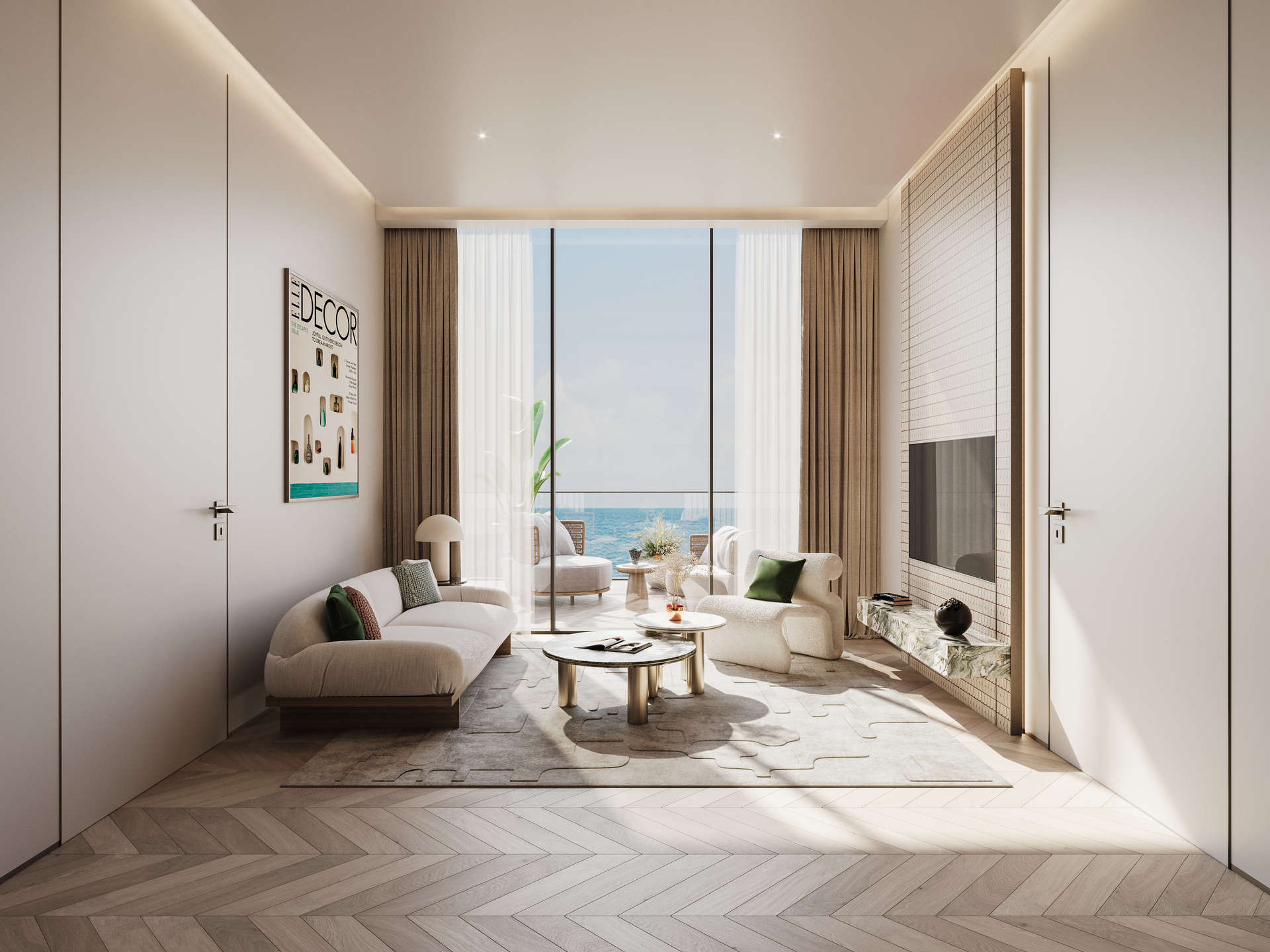  BHK Living Room 