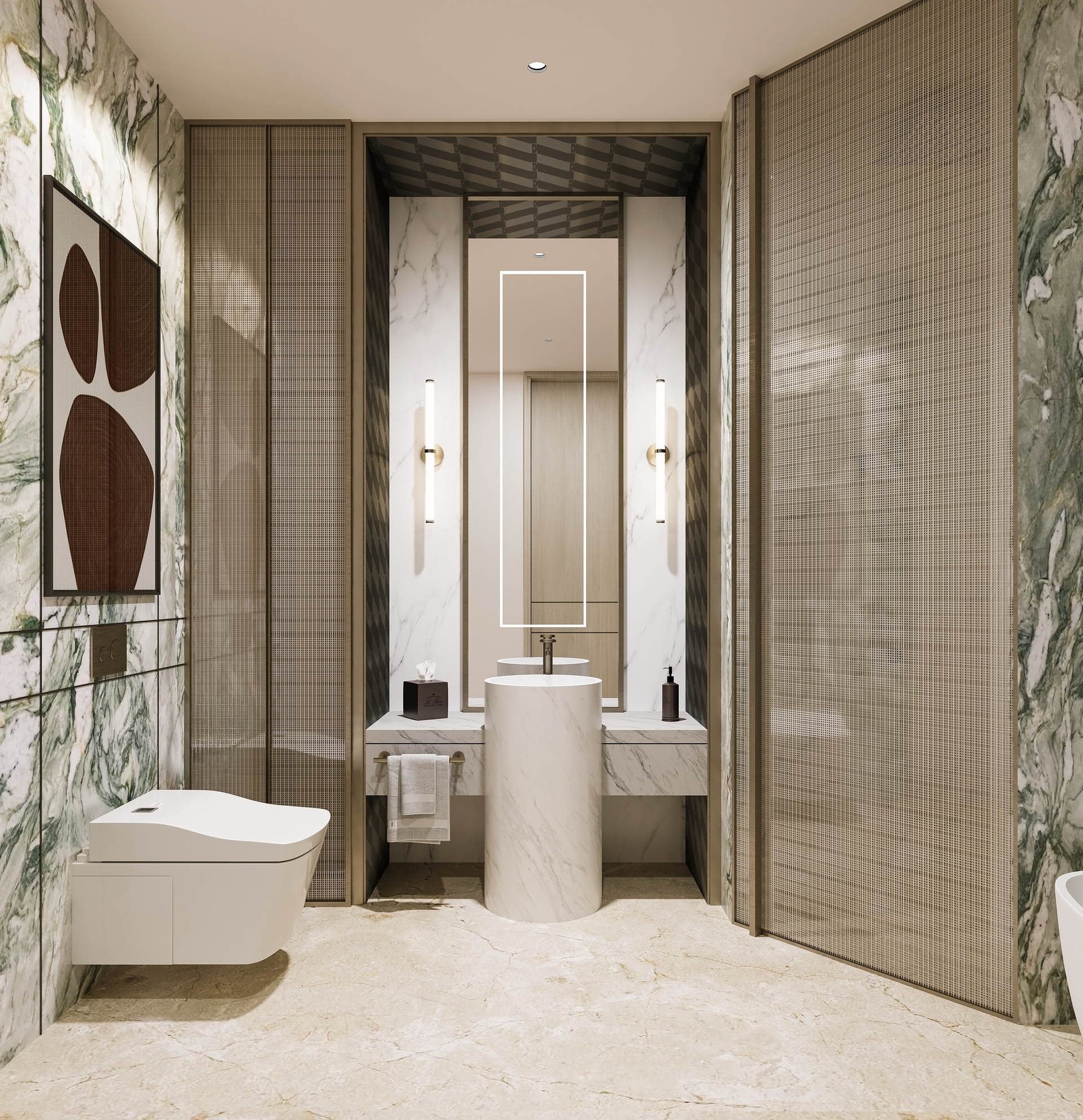  BHK Master Bathroom