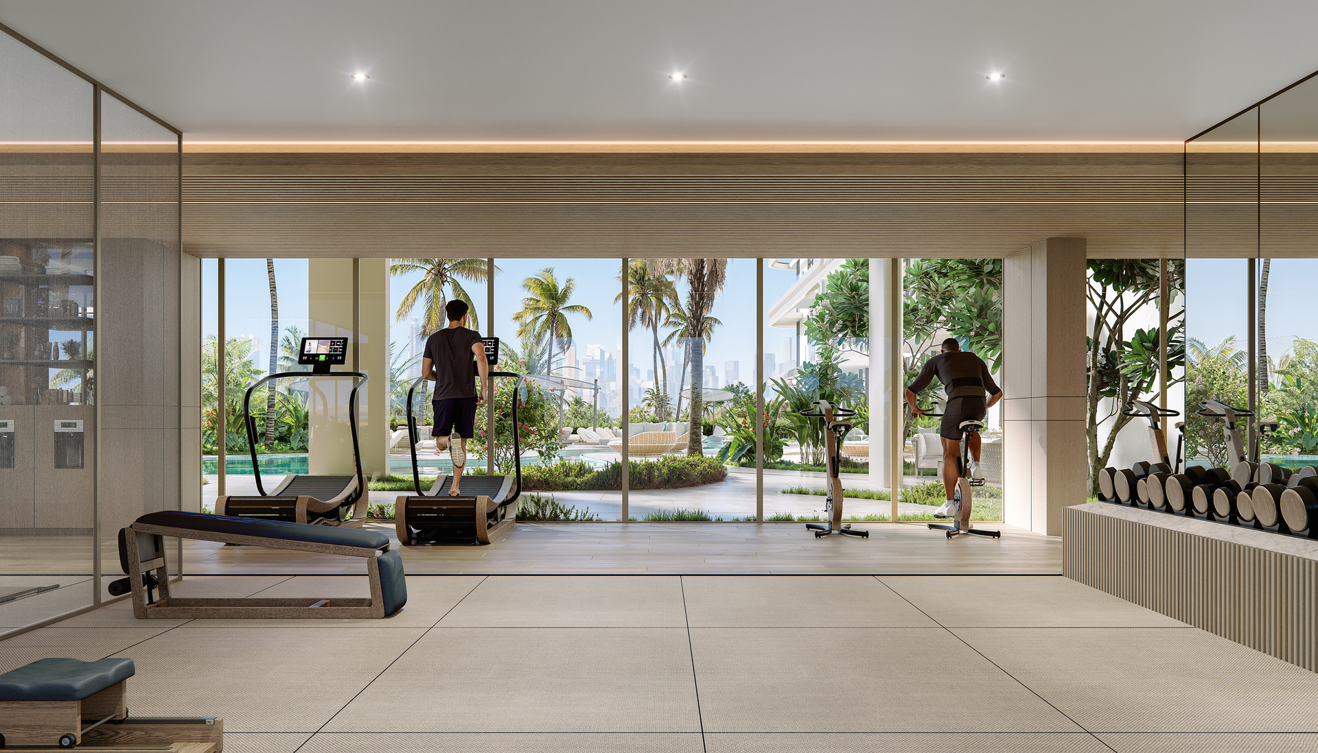 Atmosphere Living Dubai Island Gym View Final