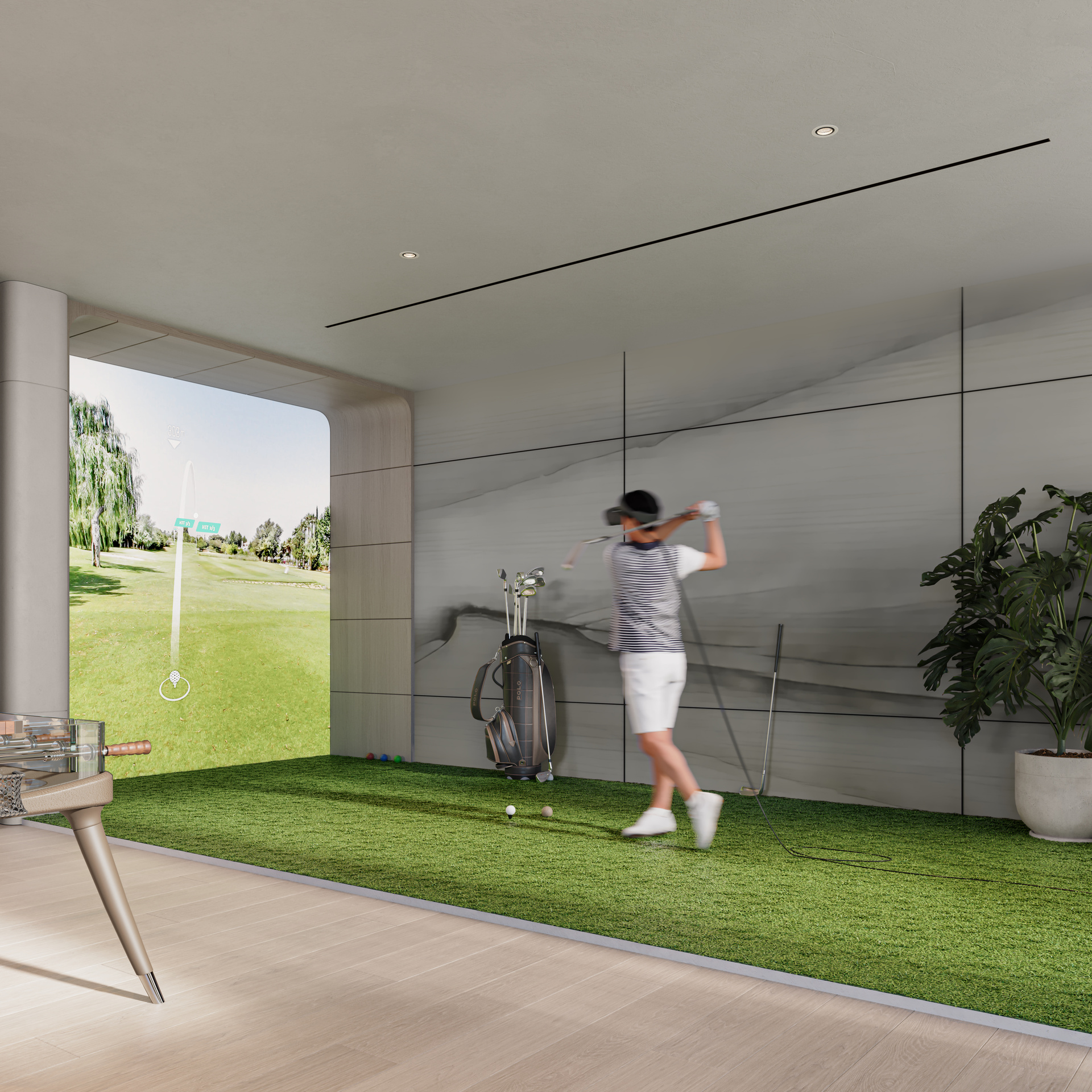 Atmosphere Living Golf Simulator